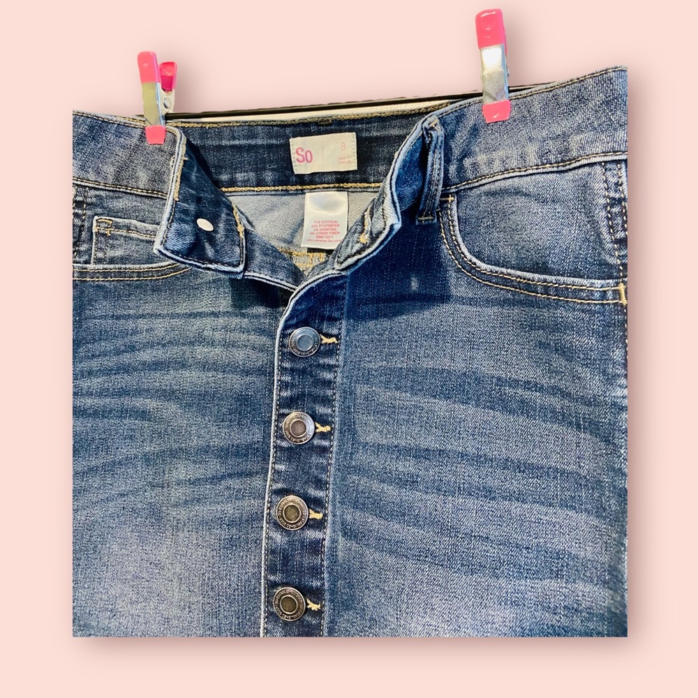 SO Jean Skirt- Girls - Picture 3 of 4